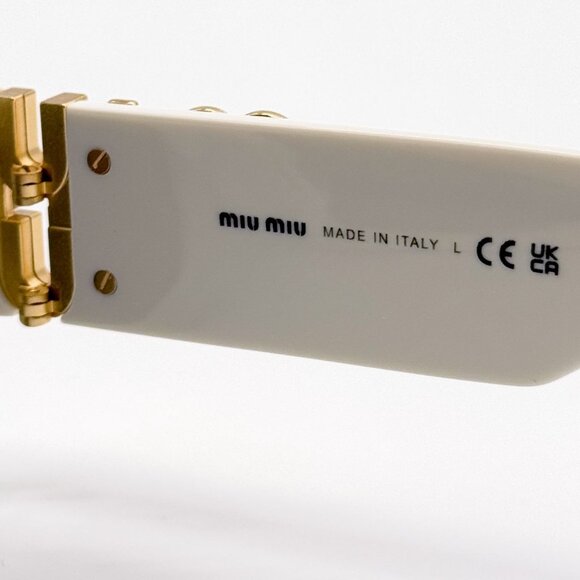 NEW MIU MIU SUNGLASSES MU09WS 1425S0 WHITE WOMEN MU 09WS SMU 09W main image 6